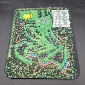 RARE Masters‎ Augusta Major Golf Tournament Rare Mouse Pad Course Layout Golf